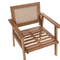 Beliani ARENELLA - Loungeset 4-zits - Lichthout/Beige - Acaciahout