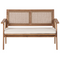 Beliani ARENELLA - Loungeset 4-zits - Lichthout/Beige - Acaciahout
