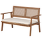 Beliani ARENELLA - Loungeset 4-zits - Lichthout/Beige - Acaciahout