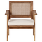 Beliani ARENELLA - Loungeset 4-zits - Lichthout/Beige - Acaciahout