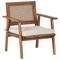 Beliani ARENELLA - Loungeset 4-zits - Lichthout/Beige - Acaciahout