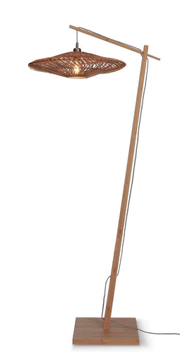 Floor Lamp Zanzibar L Bamboo Nat. 176cm/shade 55x14cm Rattan - Nat.