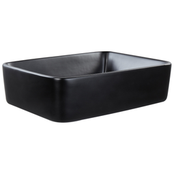 Beliani TRAVESIA - Wastafel - Zwart - 49 x 38 cm - Keramiek