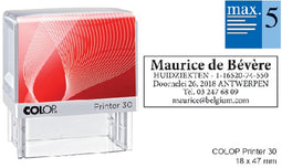 Colop - Tekststempel Printer 30 personaliseerbaar 5regels 47x18mm