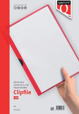 Quantore - Klemmap A4 3mm rood