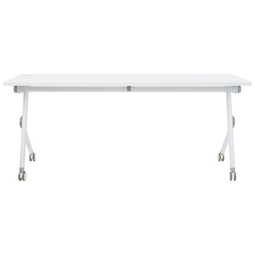 Beliani BENDI - Inklapbaar bureau - Wit - 180 x 60 cm - Staal