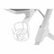 Tafel Mars Gaming MGD140W Wit Staal 140 x 60 cm