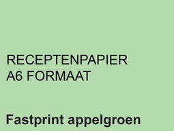 Fastprint - Receptpapier A6 80gr appelgroen 2000vel
