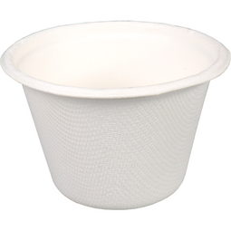 Depa® - ® Schaal | sausbakje | bagasse (suikerrietpulp) | 140ml | wit | 50 stuks