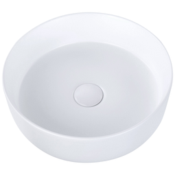 Beliani CALIG - Wastafel - Wit - ⌀ 36 cm - Keramiek