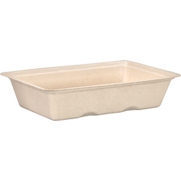 Depa® - ® Bak | Bagasse (suikerrietpulp) | A13 | snackbak | 16.3x11x3.6cm | naturel | 50 stuks
