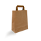 Klika - Papieren draagtassen Klein Bruin 22+10x28cm BIO | 250 stuks