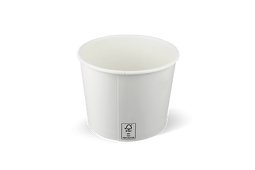 Klika - IJsbeker 300ml Ø90mm 10oz FSC®Mix karton wit | 1000 stuks
