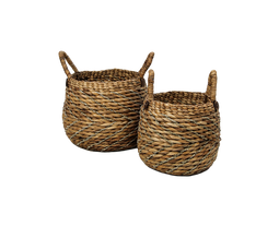 HSM Collection-Mandenset S/2-ø40x42/ø30x36-Naturel-Waterhyacint
