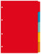 Kangaro - Tabbladen 4-gaats PE405 5-delig assorti karton | 1 set | 50 stuks