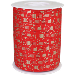 Klika - Lint | 10mm | 250m | Copenhagen | pP | rood/goud | 1 stuks