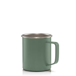Mizu - Camp Cup | 370 ml Stainless Camp Mug with Handle | Single Wall | Stainless