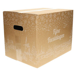 IEZZY - Kerstdoos bedrukt wit holland-6 490x390x300mm | 15 stuks