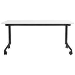 Beliani CAVI - Inklapbaar bureau - Wit/Zwart - 160 x 60 cm - Staal