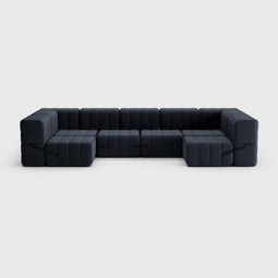 Curt-set 15 - E.g. Flexible U-shaped Sofa - Jet - 9806 (dark Grey)