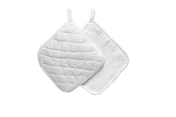 Creotime - Pannenlappen creativ company 20x20cm wit | Zak a 1 set | 10 stuks