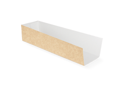 Klika - Zakschuiver (hotdog tray) kraft/wit BIO | 1000 stuks
