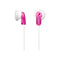 Sony - Oortelefoon E9LP basic roze | Blister a 1 stuk | 6 stuks