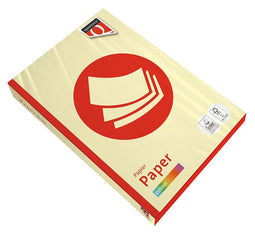 Quantore - Kopieerpapier A4 160gr kanariegeel 250vel | Pak a 250 vel | 5 stuks