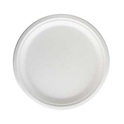 IEZZY horeca en cate - Bord iezzy 260mm suikerriet pfas-vrij wit 50st wit | Pak a 50 stuk | 10 stuks