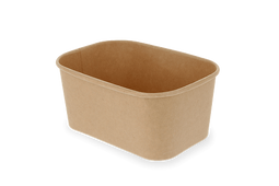 Klika - Maaltijdbak karton 1000ml Kraft | 300 stuks