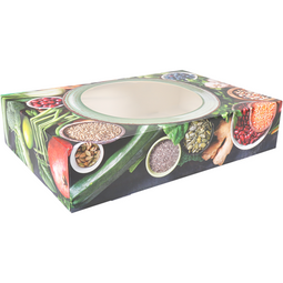 Klika - Cateringdoos | Green Dish | karton + PP | 357x247x80mm | 100 stuks