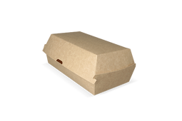 Klika - Hotdog box 20x10x8cm kraft/wit BIO | 300 stuks