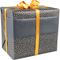 Klika - Cadeaupapier | 30cm | 200m | 65gr/m² | Dots | zwart/goud
