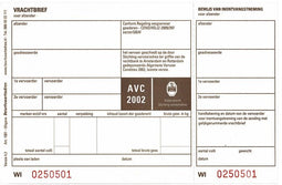 IEZZY - Vrachtbrief BVA 1001 19x12cm 3voud 100 stuks blanco