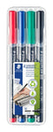 Staedtler - Viltstift Lumocolor 317 permanent M set à 3 +1 stuk gratis | Pak a 4 stuk | 10 stuks