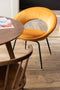 Jline Chair Round Metal/textile Ochre