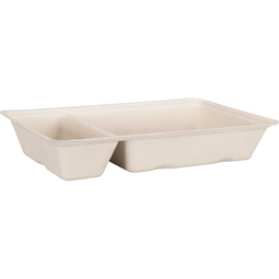 Depa® - ® Bak | Bagasse (suikerrietpulp) | A20 | snackbak | 20.5x12x3.6cm | naturel | 50 stuks