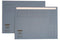 Quantore - Vouwmap Folio ongelijke zijde 230gr blauw