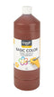 Creall - Plakkaatverf basic 19 donkerbruin 1000ml | 1 fles | 6 stuks