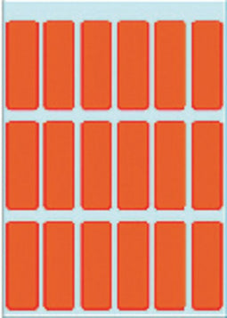 HERMA - Etiket 3652 12x34mm rood 90 stuks