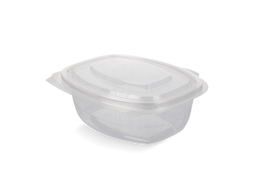 Klika - Saladebakje met klapdeksel 500 ml BIO | 50 stuks