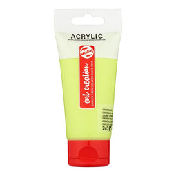 Talens Art Creation - Acrylverf tac 243 groengeel tube 75ml | Tube a 75 milliliter | 3 stuks