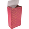 Klika - Flesdoos | Vuurwerk | karton + PE | 2 flessen | 190x95x330mm | Kerstmis | rood/goud | 10 stuks