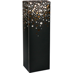 Klika - Flesdoos | Party Spot-On | golfkarton | 1 fles | 93x93x330mm | zwart/wit/goud | 10 stuks