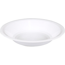 Goldplast - Bord | diep bord | Use reuse | reusable | rond | 1-vaks | pP | Ø19.5cm | wit | 25 stuks