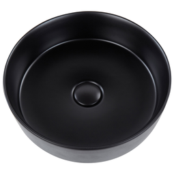 Beliani CIRAT - Wastafel - Zwart - 36 cm - Keramiek