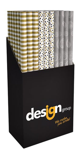 IG design - Inpakpapier party chique 200x70cm assorti