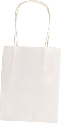 Folia Paper - Papieren zakjes met handvat 110g/m² 120x150x55mm kraft wit set à 20 stuks