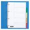 Quantore - Tabbladen 4-gaats 5-delig assorti tabs PP | 1 set | 25 stuks