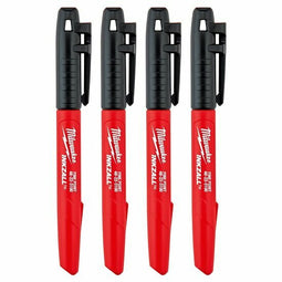 Milwaukee 4932480551 Marker met fijne punt – zwart – 4st